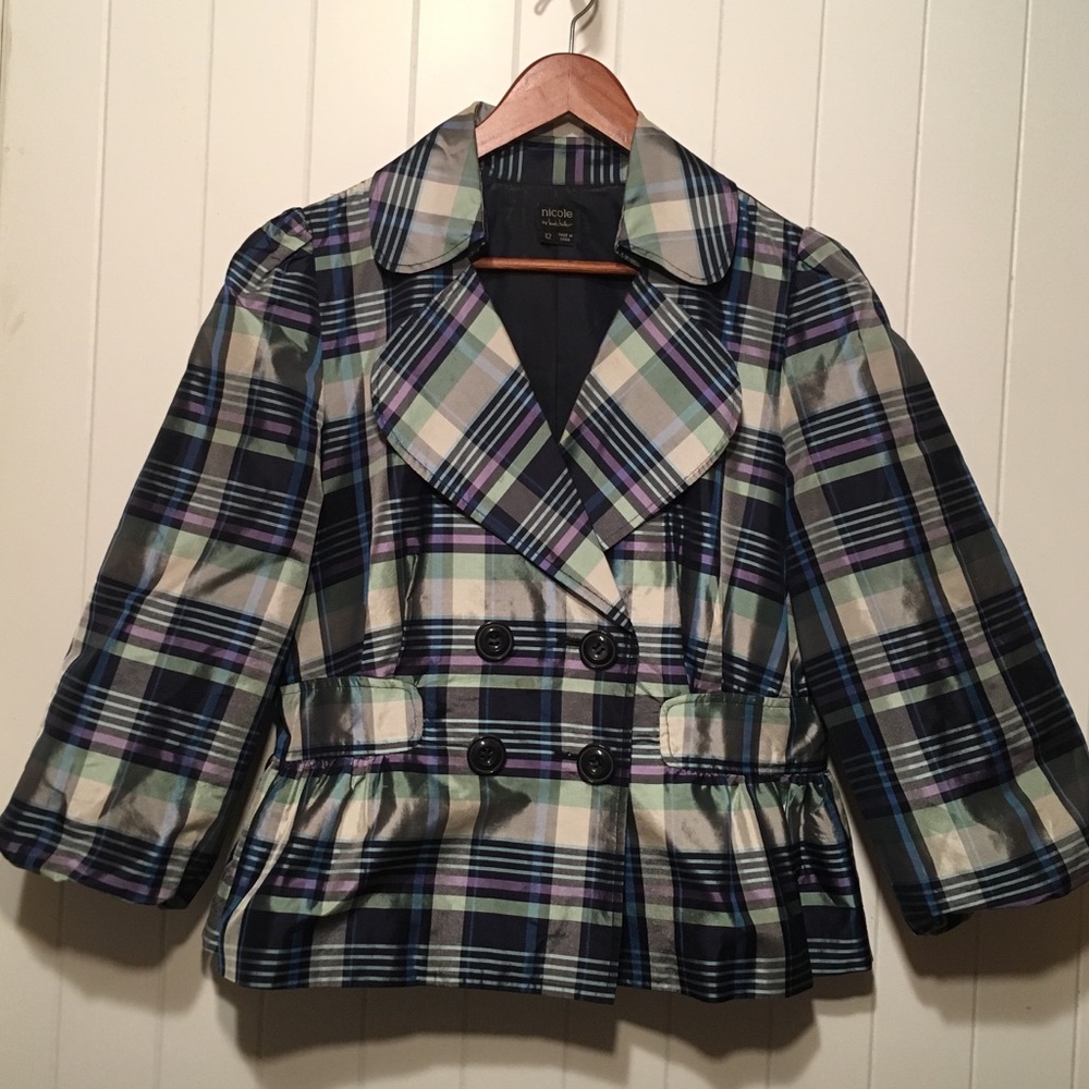 Nicole by Nicole Miller Plaid Jacket